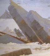 Caspar David Friedrich, Detail The Sea of lce (mk10)
